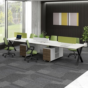 Table de salle de réunion moderne de haute qualité, prix d'usine Chine, mobilier de bureau, bureau de salle de conférence, table de conseil d'administration - Product Image 2