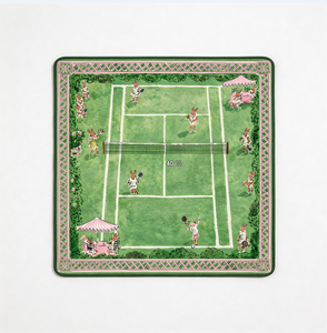 Tapis <span class=keywords><strong>de</strong></span> Mahjong Américain Motif Lapin Mignon Design Tennis Antidérapant Imperméable Pliable Portable Housse <span class=keywords><strong>de</strong></span> Table <span class=keywords><strong>de</strong></span> Mahjong pour la Maison et le Camping - Product Image 1