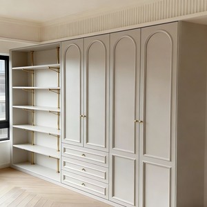 Custom <b>Wardrobe</b> French Solid Wood Bedroom Furniture Whole House Customization Manufacturer Model Zs5 - Product Image 4