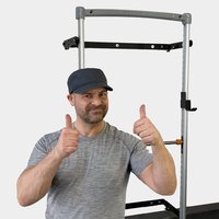 Opportunité de distribution d'équipements de fitness : Rack d'entraînement robuste pour salle de sport à domicile, station de barre de traction multifonction durable