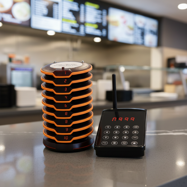 Restaurant Guest Notification System Wireless Pagers with CE ROHS Certification for Hospital Clinic Cafe & Nursing Home Use