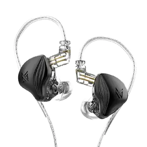 Kz Zex 1 Electrostatic 1 Dynamic In Ear Monitornoice Cancelling Sport Game Headset Hifi Bass Hybrid Earphones