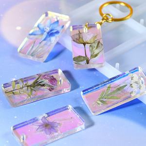 DM1211 прямоугольный брелок для ключей, силиконовая форма, эпоксидная кристаллическая подвеска, брелок для ключей, полимерные литейные формы для поделок, ювелирные изделия - Product Image 6