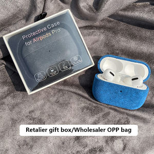 Benutzer definierte LOGO Stoff Antihaft-Soft-Kopfhörer hülle Wildleder Factory Luxury Italy Schutzhülle für Airpods <span class=keywords><strong>2.</strong></span> Generation Pro 2 - Product Image 5