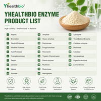 Poudre d'enzymes mixtes Trypsine Chymotrypsine en vrac pour la vente en gros, unités d'activité multiples, matière première certifiée HALAL