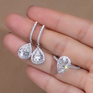 ต่างหูเพชร CVD HPHT แล็บไดมอนด์ ทองคำขาว 18K รุ่น MSE-616 แบบสั่งทำพิเศษ - Product Image 3