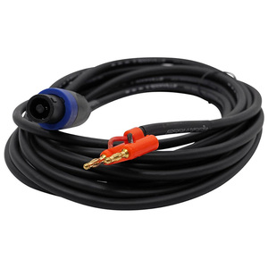 Cable Speakon a Banana para Altavoces, Cable Banana para Audio Profesional y Cine en Casa - Product Image 1