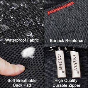 Mochila de Fotografía Impermeable Estilo Estuche Casual para Exteriores de Nailon con Soporte para Trípode, Cierre de Cremallera y Correa para el Hombro - Product Image 6