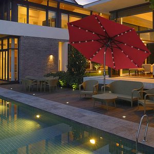Hermosa sombrilla LED solar de aluminio, sombrilla de mercado, sombrilla comercial para <span class=keywords><strong>patio</strong></span> exterior con luz led para el <span class=keywords><strong>patio</strong></span> - Product Image 6