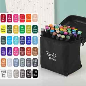 Juego de 80 Rotuladores de Colores Brillantes, Rotuladores de Pintura Acrílica de Doble Punta, Embalaje en Bolsa de Nailon Negra, Escritura de Doble Cara - Product Image 6