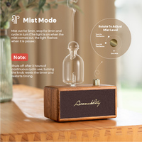 Diffuseur d'huiles essentielles électrique sans eau avec logo personnalisé en bois, diffuseur de parfum, diffuseur d'aromathérapie pour la maison