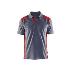 BLAKLADER-Polo S 332410509456 Gris/Rojo-EAN 7330509396438 CAMISETAS Y POLOS DE TRABAJO - Product Image 1