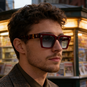 एंटी-रेडिएशन लेंस Uv सुरक्षा एंटी-रेडिएशन लक्जरी डिजाइन पूर्ण रिम ओम यूनिसेक्स ट्रेंडी स्क्वायर फ्रेम एसीटेट सनस्क्रीन - Product Image 3