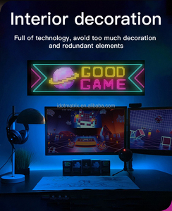 32x128 lập trình thiết kế ứng dụng điều khiển cửa hàng kỹ thuật số biển IP65 linh hoạt LED ma trận tấm màn hình LED cho các cửa hàng quảng cáo - Product Image 4