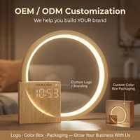 Lampe de chevet intelligente LED moderne à succès en 2025, machine à bruit blanc avec charge USB pour les hôtels