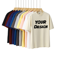 Nouveau T-shirt Unisexe Personnalisé avec Logo OEM, Style Sport Décontracté pour Jeunes, Motif Uni, Tricot Vintage 260 Grammes, Printemps-Été