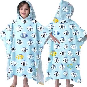 Serviette de plage à capuche pour enfants, personnalisée, à séchage rapide, sans sable, pour le surf - Product Image 4