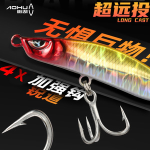 Señuelo de Pesca Aohu Ghost Knife Jig, 14g, Doble Anzuelo, Señuelo de Agua Salada, Señuelo de Fondo, Señuelo VIB de Largo Alcance - Product Image 3