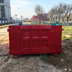 Conteneur à déchets de 18 m³ pour <span class=keywords><strong>ferraille</strong></span> et débris de construction, avec système de levage par crochet, pour le recyclage - Product Image 3