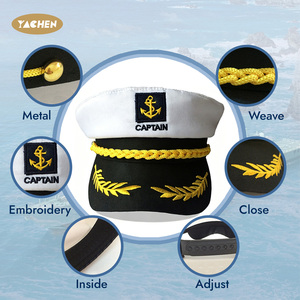 YACHEN Gorra <span class=keywords><strong>de</strong></span> Capitán Unisex, Gorra <span class=keywords><strong>de</strong></span> Marinero, Sombreros <span class=keywords><strong>de</strong></span> Fiesta para Novios, Despedida <span class=keywords><strong>de</strong></span> Soltera, Boda, <span class=keywords><strong>Disfraz</strong></span> <span class=keywords><strong>de</strong></span> Halloween, Cosplay - Product Image 3