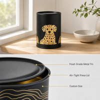 Emballage en tube de papier kraft personnalisé OEM avec logo pour friandises pour chiens, boîte cadeau cylindrique recyclable