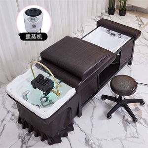 Kisen Black New High-end High-end Ergonomic Shampoo <b>Bed</b> Can Be Customized Color Ceramic Shampoo Basin - Product Image 2