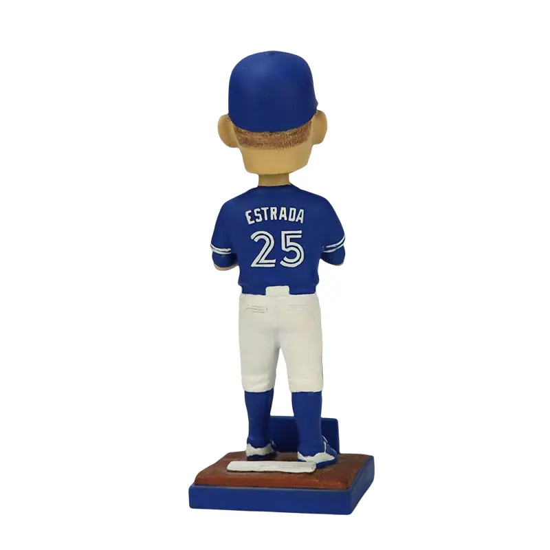 Figurine à tête bobble personnalisée en résine artisanat Statue de joueur de softball Figurines de poupée bobinée de sport comme cadeau souvenir