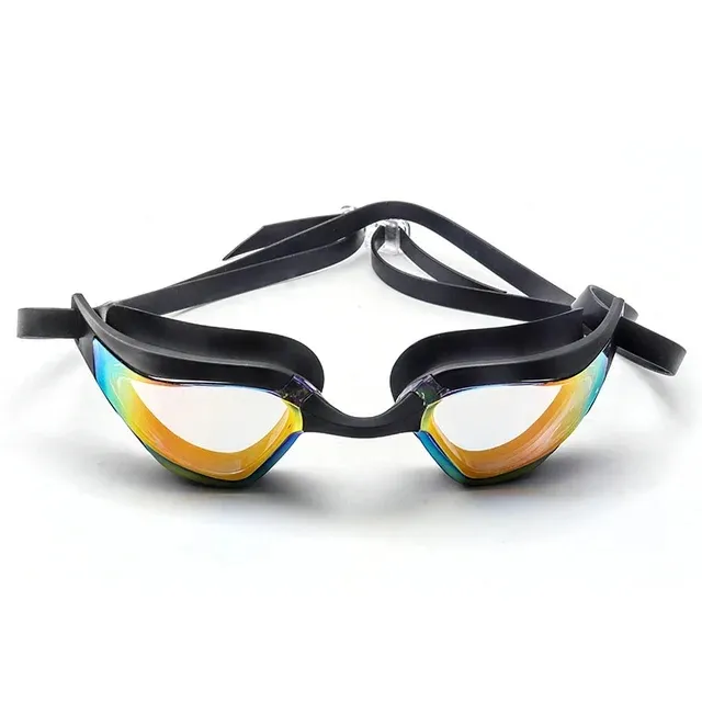 نظارات سباحة احترافية للرجال والنساء مضادة للضباب بالأشعة فوق البنفسجية للبالغين من السيليكون قابلة للضبط نظارات سباحة للسباق