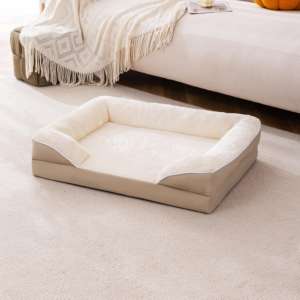 74x53x17cm Reißverschluss-Abnehmbare Waschbare Bezüge <span class=keywords><strong>Memory</strong></span>-Schaum für Hunde Katzen Weiches Wohnzimmer-Möbel Unterstützendes Haustierbett - Product Image 1