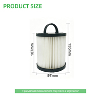 Filtre HEPA compatible avec l'aspirateur lavable Eure-ka DCF21 62558A JS-G3165 67821 68931 EF91