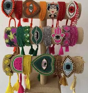 Ginee-Nueva pulsera de ojo Miyuki Nuevo diseño Pulsera ancha Pulsera de alfabeto hecha a mano - Product Image 2