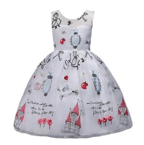 Cy11735a Nouvelle Robe de Soirée pour Bébé Fille, Modèle Unique pour Performance au Piano, Robe de Cérémonie pour Enfants avec Motifs Floraux - Product Image 5