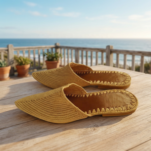 Top Quality natural raffia slippers - Product Image 3