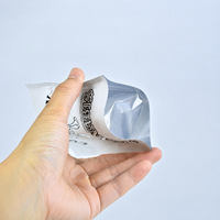 Sachet refermable personnalisé en aluminium laminé imprimé, mat blanc, style gothique classique, pour emballage de bonbons, qualité alimentaire 3,5g