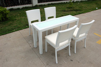 Chaises modernes en aluminium pour patio, mobilier d'extérieur pour café, chaise en corde pour hôtel, fauteuil Diva, chaise de restaurant et villa
