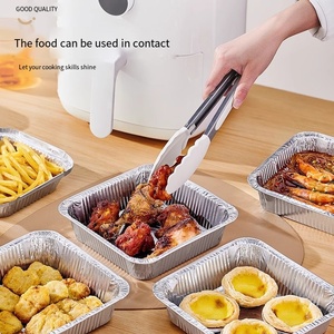 एयर फ्रायर विशेष टिन पन्नी ट्रे, स्क्वायर टिन पन्नी, घरेलू उपयोग के लिए डिस्पोजेबल एल्यूमीनियम पन्नी बॉक्स, बेकिंग मोटी टिन पन्नी - Product Image 3