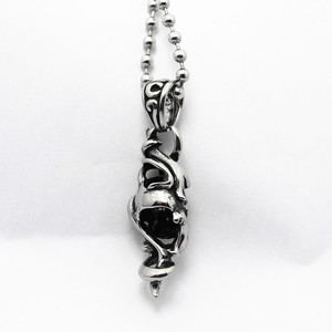 Collar con Colgante de Calavera Gótica yunnique, Acero Inoxidable 316, Joyería Unisex de Moda, Diseño de Esqueleto, Opciones de Color Blanco, Rojo y Negro - Product Image 1