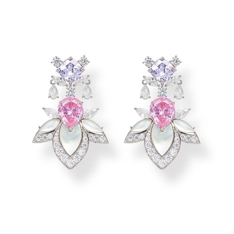 white earring