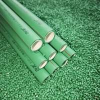 Tuyau d'eau PPR vert HTIAN 20mm-110mm en polypropylène pour système d'eau potable, logo personnalisé OEM