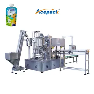 Automatic FC Series Spout Pouch Filling Capping Machine for Food High Productivity Liquid Packaging