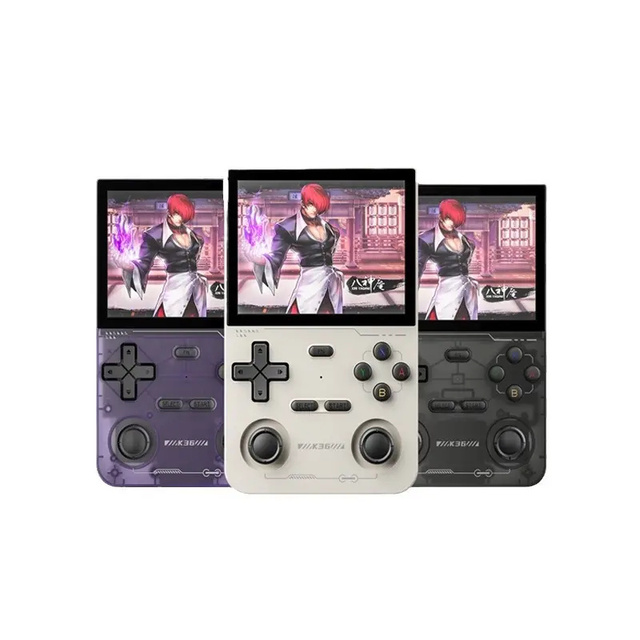 GAMINJA Open Source Linux System K36 Retro Handheld Game Console 3.5 Inch IPS Screen Video Game Player