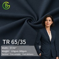 Tela de Traje Premium para Mujer, Transpirable y Resistente a las Arrugas, con Mezcla de 65% Poliéster y 35% Viscosa, Textil para Trajes de Oficina