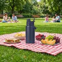 Gourde isotherme personnalisée sans BPA de 12 oz, couleur Pantone, conserve le chaud pendant 24 heures, revêtement intérieur en acier inoxydable 304 anti-corrosion, pour l'extérieur
