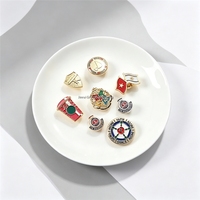 Badge métallique personnalisé vintage en émail dur et souple, vente en gros directe usine pour sacs, sacs à dos et chaussures