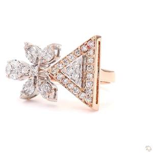 Anillo Clásico de Oro con Diamantes para Mujer, Joyería Fina, Brillo Real, Anillo de Compromiso, Regalo de Boda, Anillo de Uso Diario - Product Image 3