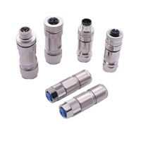 Personnalisation a B D Codage Bouclier Droit Mâle Femelle Prise Prise Anti Lâche Anti Vibration M12 Connecteur Circulaire