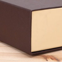 Emballage en papier de carton rigide à couvercle coulissant de luxe personnalisé petit tiroir boîte cadeau pour bijoux cosmétiques logo personnalisé