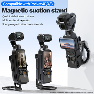 Nouveau support d'accessoires pour caméra sportive, cage métallique magnétique compatible avec <span class=keywords><strong>DJI</strong></span> <span class=keywords><strong>Osmo</strong></span> <span class=keywords><strong>Pocket</strong></span> 3/4/4Pro, emballé - Product Image 1