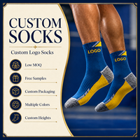 Chaussettes de sport en tricot de haute qualité OEM pour le basketball et la randonnée, avec logo personnalisé, chaussettes athlétiques jacquard pour hommes et femmes
