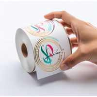 Étiquette autocollante promotionnelle en vinyle imperméable sur mesure Étiquettes d'emballage personnalisées avec logo imprimé